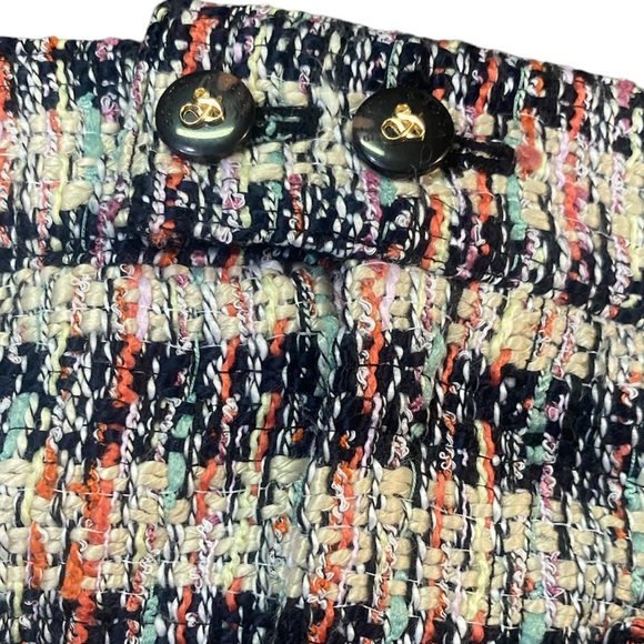 Scotch & Soda Short Mini Tweed Front Pocket A Line Skirt Multi Color Medium NWT - Picture 10 of 15